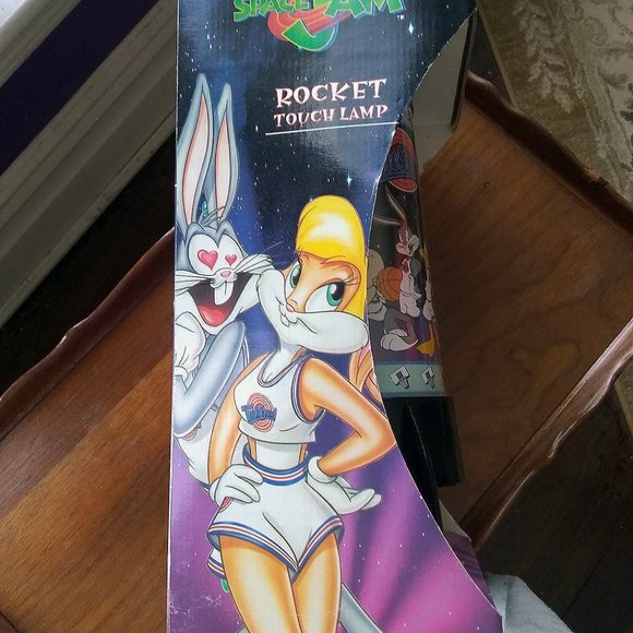 Rare Space Jam Rocket Touch Lamp 1996 Warner Brothers - Picture 7 of 9